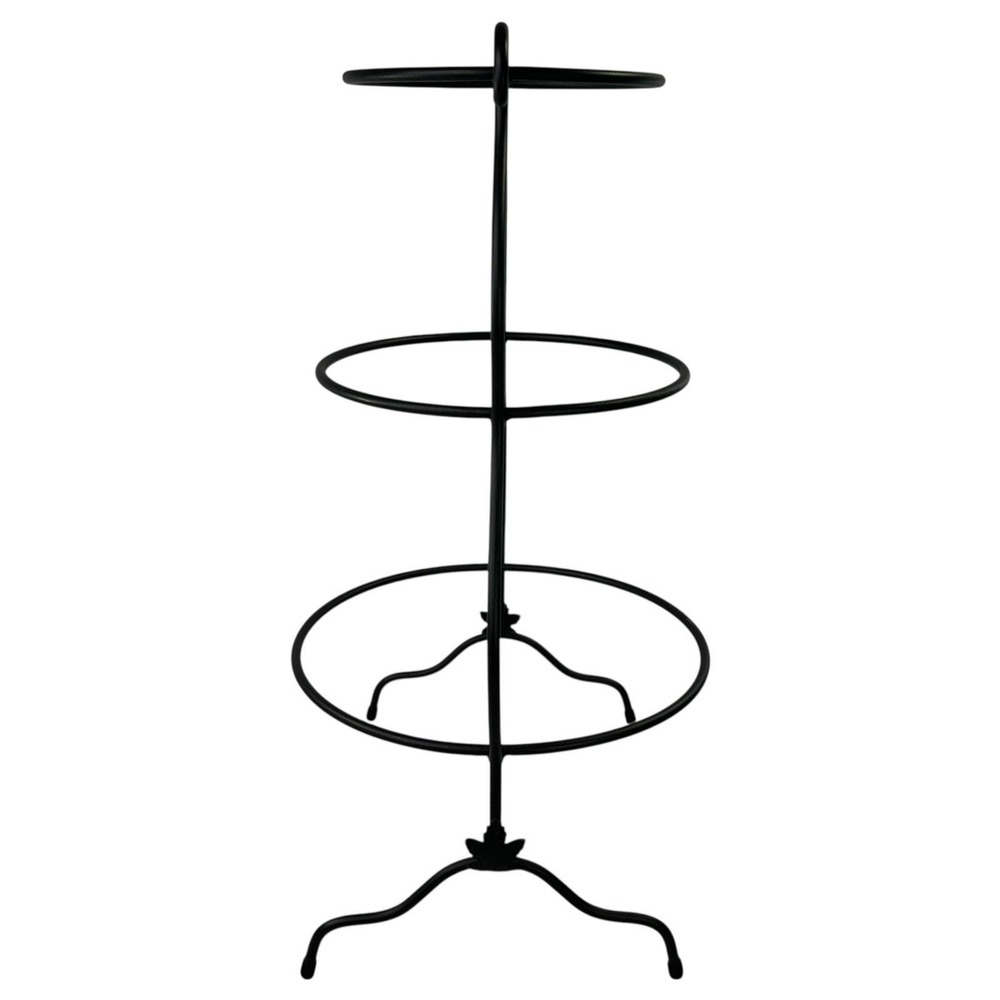 Longaberger Foundry MIXING BOWL STAND 3 Tier Black Wrought Iron - Picture 5 of 12